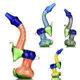 7" Bubbler Twisting Design with Horns