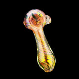 4" Gold Dot Fume Marble Hammer Spoon Hand Pipe Approx 145g - LA Wholesale Kings