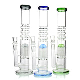 14" Shooter with L-Line Perc and Chamber 14mm Male Bowl Included Approx 600 Grams - LA Wholesale Kings