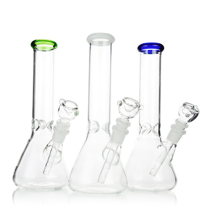 10" Color Mouth Beaker Downstem and 14mm Bowl - LA Wholesale Kings