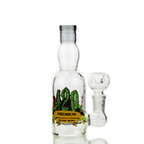 5.5" Mini 420 Bong Liquor Bottle 14mm Male Bowl - LA Wholesale Kings