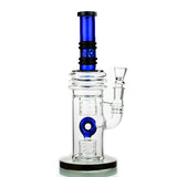 12" Donut Perc Water Pipe with 18mm Male Bowl - LA Wholesale Kings