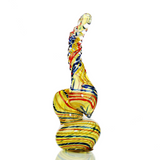 7" Twist Mouth Bubbler With Color Lines - LA Wholesale Kings