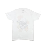 Skull Golden Rose White 100% Cotton T-Shirt, Pack of 6 Units 1S, 2M, 2L, 1XL