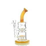 10" Water Pipe with Round Perc and 14mm Male Bowl