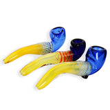 5" Sherlock Hand Pipe Silver Fume Twisting Art - LA Wholesale Kings
