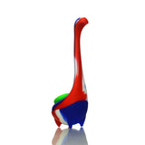 7" Silicone Giraffe Bubbler with Multicolor Design