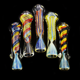 3.5" Multi-Color Glass Chillum One Hitter - LA Wholesale Kings