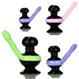 6" Bubbler Black Tube Slime Color Art