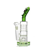 12" Pickle Bong Honeycomb Disc with 14mm Male Bowl - LA Wholesale Kings