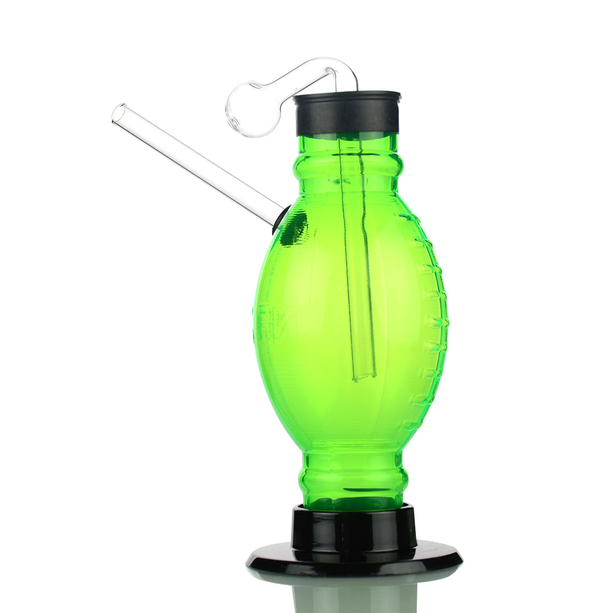 7" Acrylic Football Oil Water Pipe in Colors