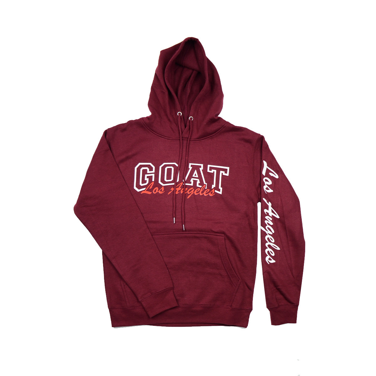 6 Pieces Pack of Burgundy Hoodie "GOAT" 1S-2M-2L-1XL
