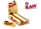 Raw Organic 1 1/4" Size Rolling Paper 24 packs - LA Wholesale Kings