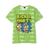 Green Ricky Polyester Short Sleeve T-Shirt Pack of 6 Units  1-S, 1-M, 1-L, 1-XL, 1-XXL, 1-XXXL