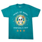 Peace of Mind Teal Short Sleeve T-Shirt 100% Cotton- Pack of 6 Units  1S, 2M, 2L, 1XL